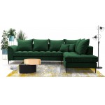 Γωνιακός καναπές Lena-Prasino-Δεξιά