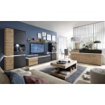 Μπουφές Glimmer 3D2S-Fusiko-Mavro