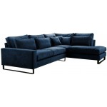 Γωνιακός καναπές Corblack-Mple-Δεξιά
