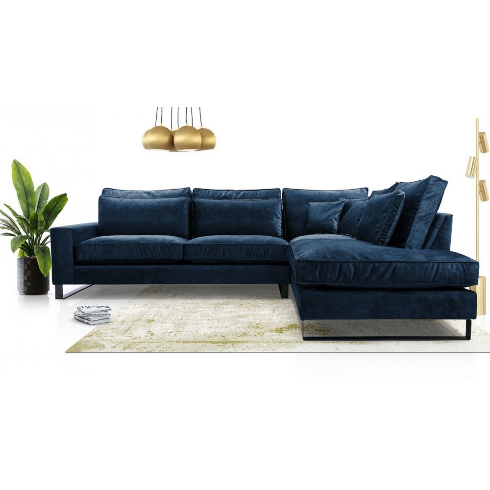 Γωνιακός καναπές Corblack-Mple-Δεξιά