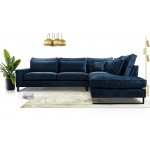 Γωνιακός καναπές Corblack-Mple-Δεξιά