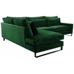 Γωνιακός καναπές Corblack-Prasino-Αριστερή