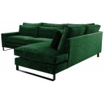 Γωνιακός καναπές Corblack-Prasino-Δεξιά