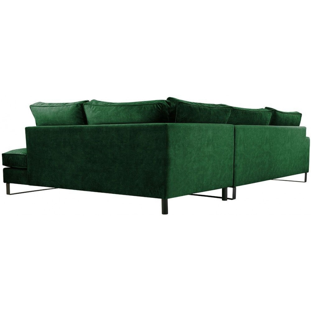 Γωνιακός καναπές Corblack-Prasino-Δεξιά