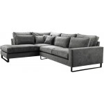 Γωνιακός καναπές Corblack-Gkri-Αριστερή