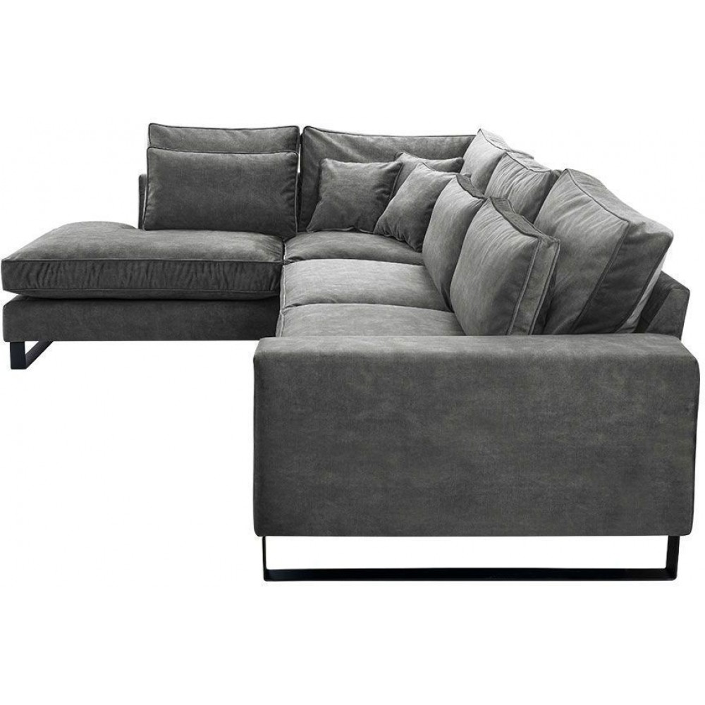 Γωνιακός καναπές Corblack-Gkri-Αριστερή