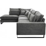Γωνιακός καναπές Corblack-Gkri-Αριστερή
