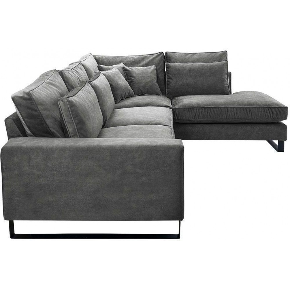 Γωνιακός καναπές Corblack-Gkri-Δεξιά