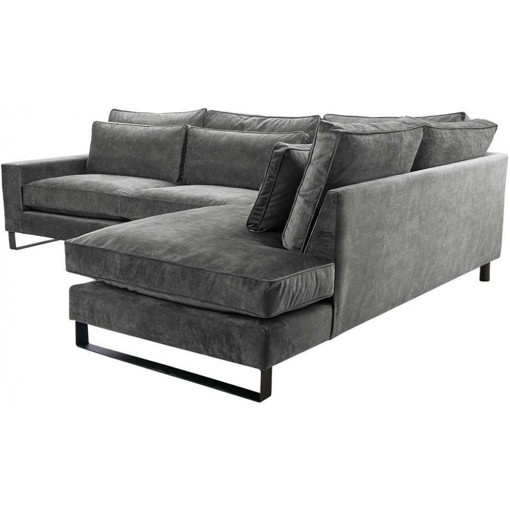 Γωνιακός καναπές Corblack-Gkri-Δεξιά