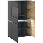 Βιτρίνα Glimmer χαμηλή-Fusiko-Mavro