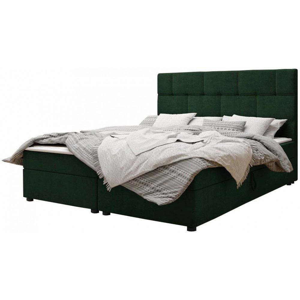 Επενδυμένο κρεβάτι Wall-Prasino-180 x 200