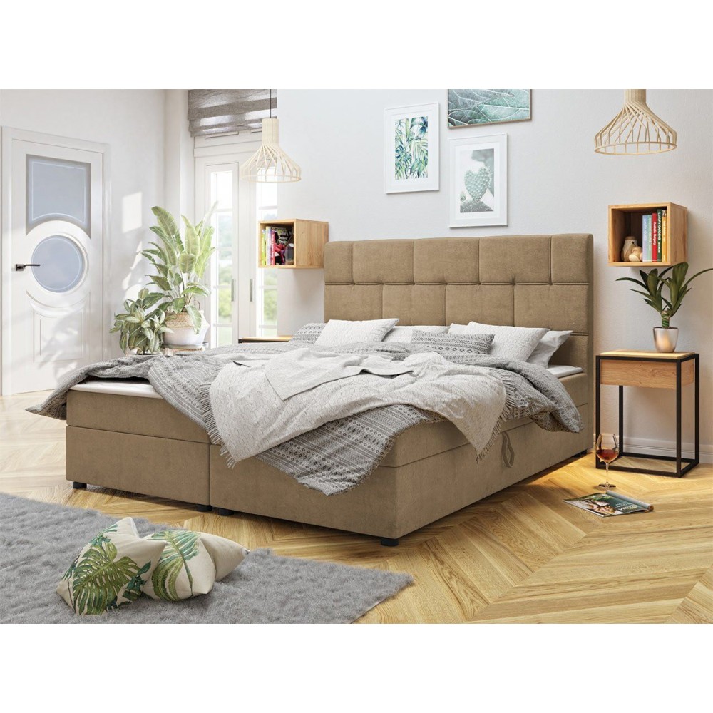 Επενδυμένο κρεβάτι Wall-Mpez-160 x 200