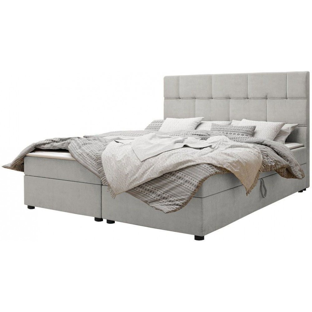 Επενδυμένο κρεβάτι Wall-Gkri Anoixto-180 x 200