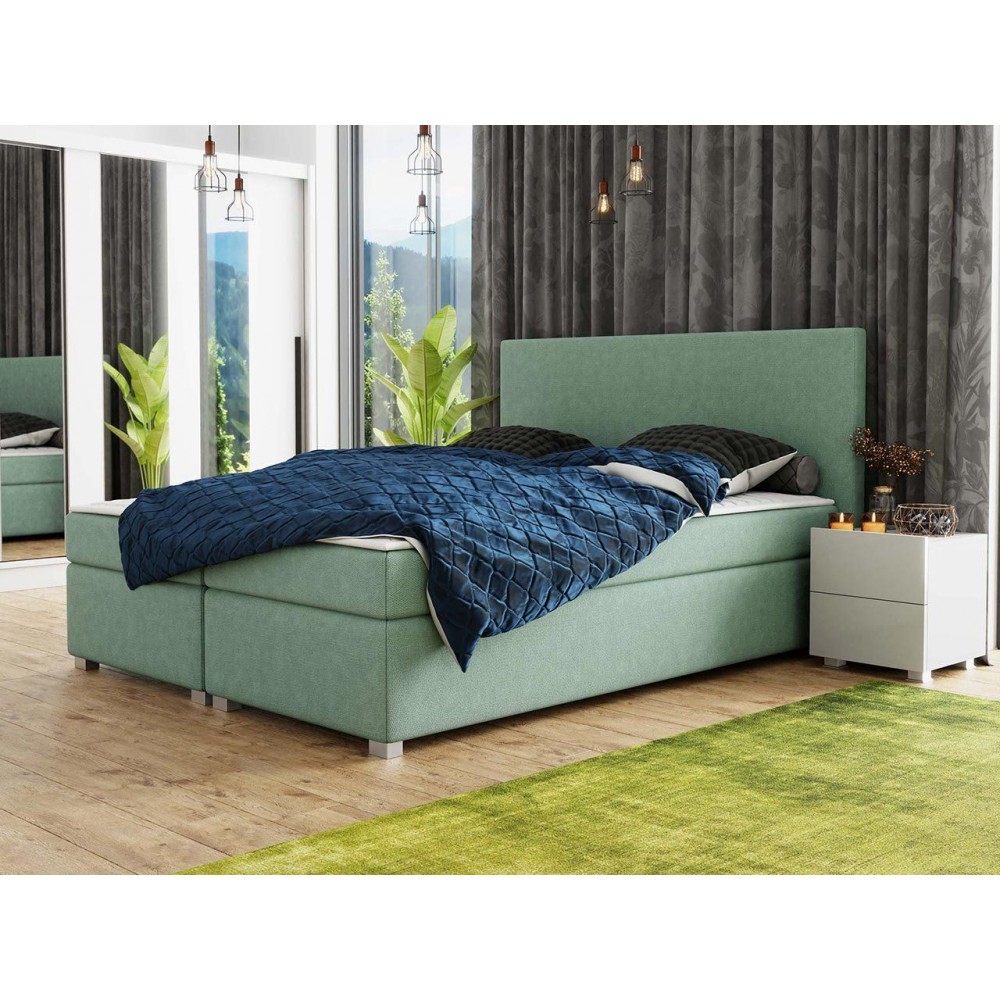 Επενδυμένο κρεβάτι Simple-Tirkouaz-180 x 200