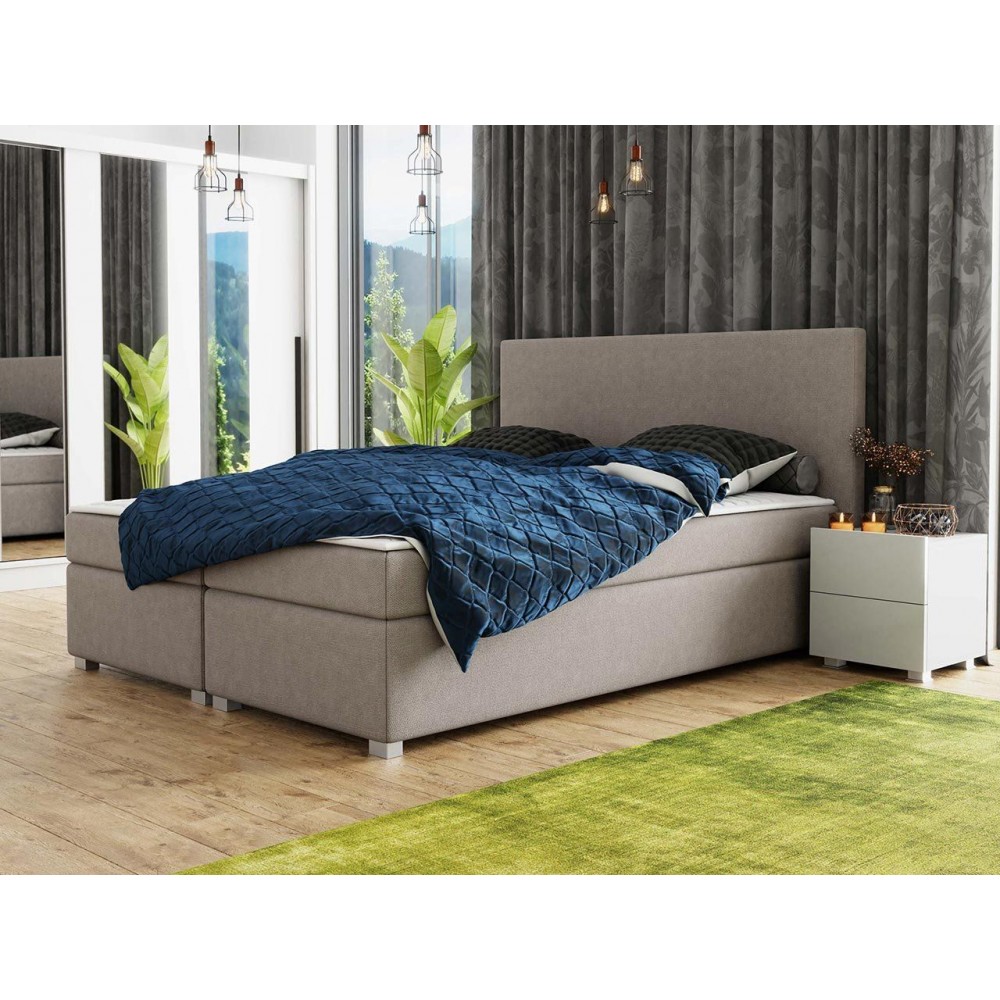 Επενδυμένο κρεβάτι Simple-Mpez-140 x 200