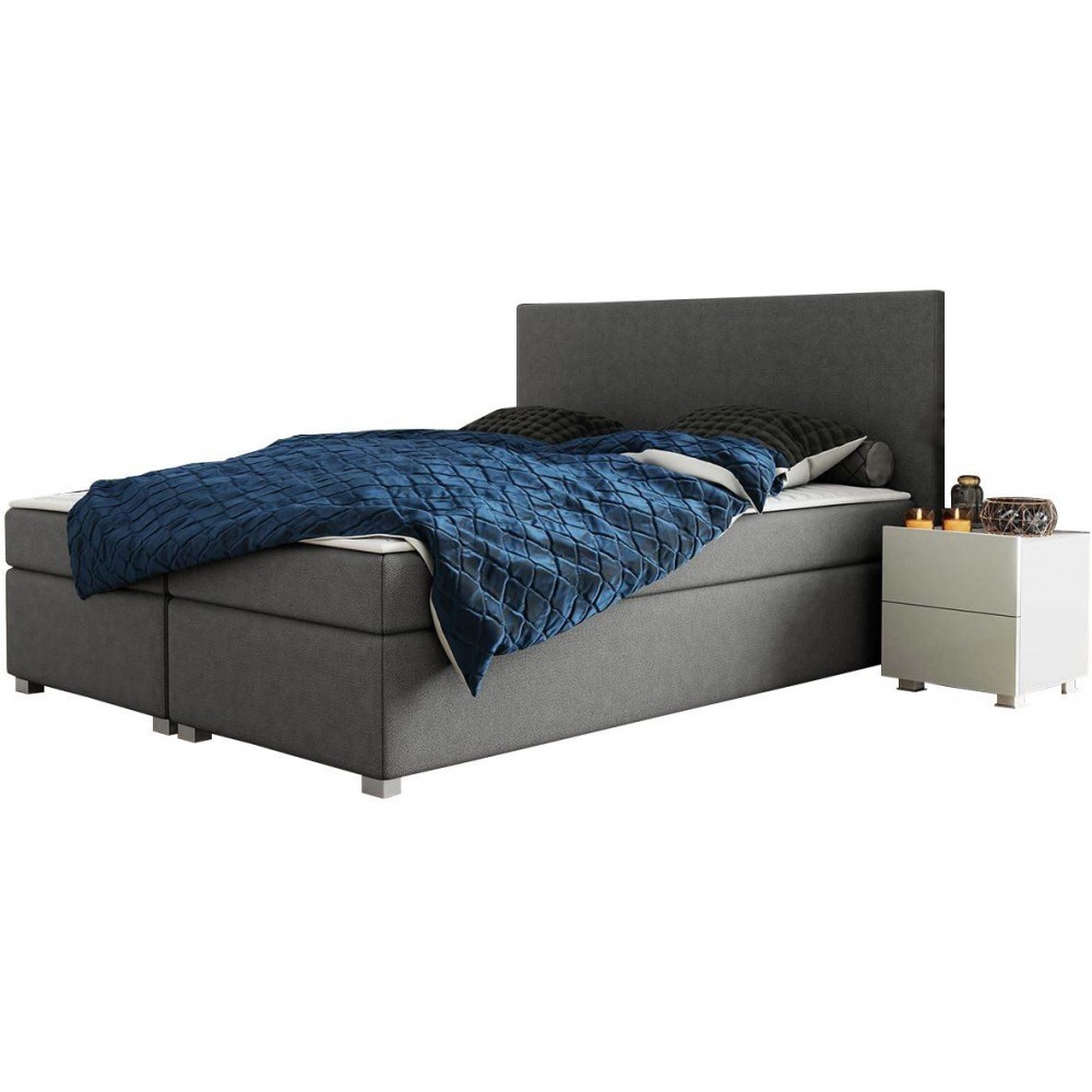 Επενδυμένο κρεβάτι Simple-Gkri-140 x 200