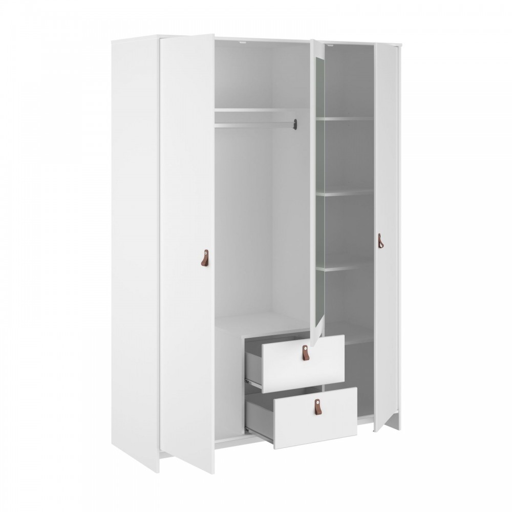 Ντουλάπα Minkee τρίφυλλη-Leuko