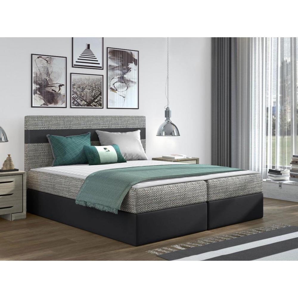 Επενδυμένο κρεβάτι Modena-Mauro - Gkri anoixto-160 x 200