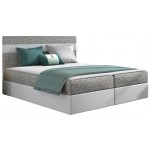 Επενδυμένο κρεβάτι Modena-Leuko - Gkri anoixto-180 x 200