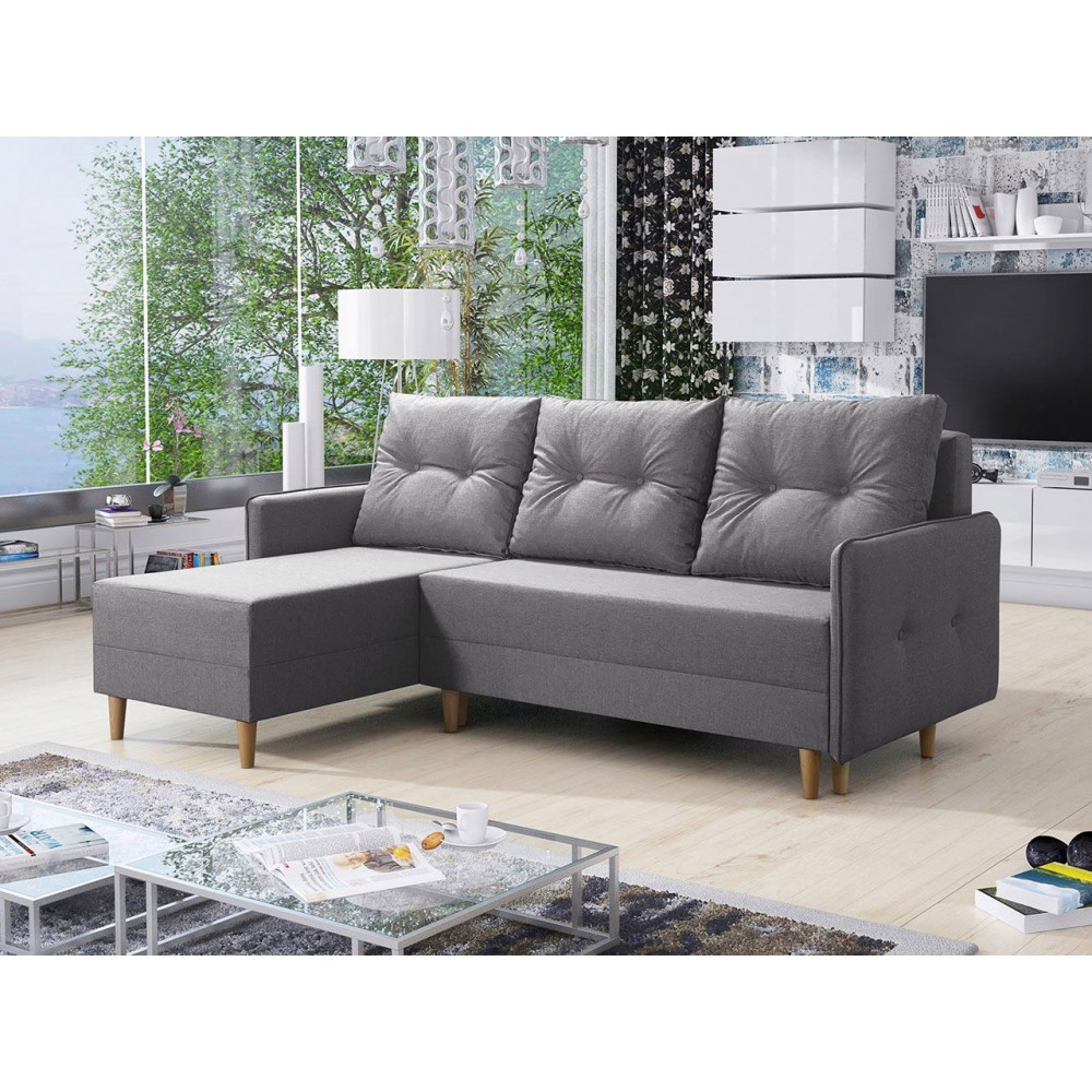 Γωνιακός καναπές Fern-Gkri Anoixto