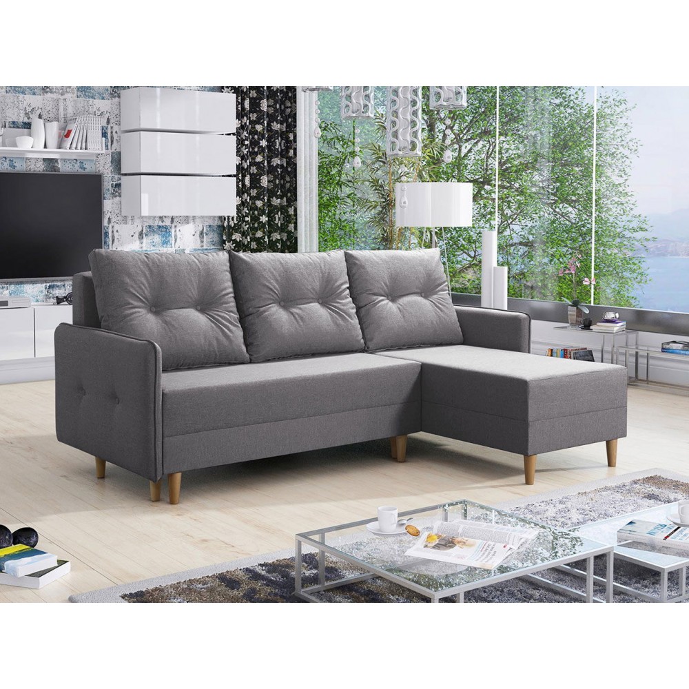 Γωνιακός καναπές Fern-Gkri Anoixto