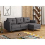 Γωνιακός καναπές Manstad-Gkri Skouro