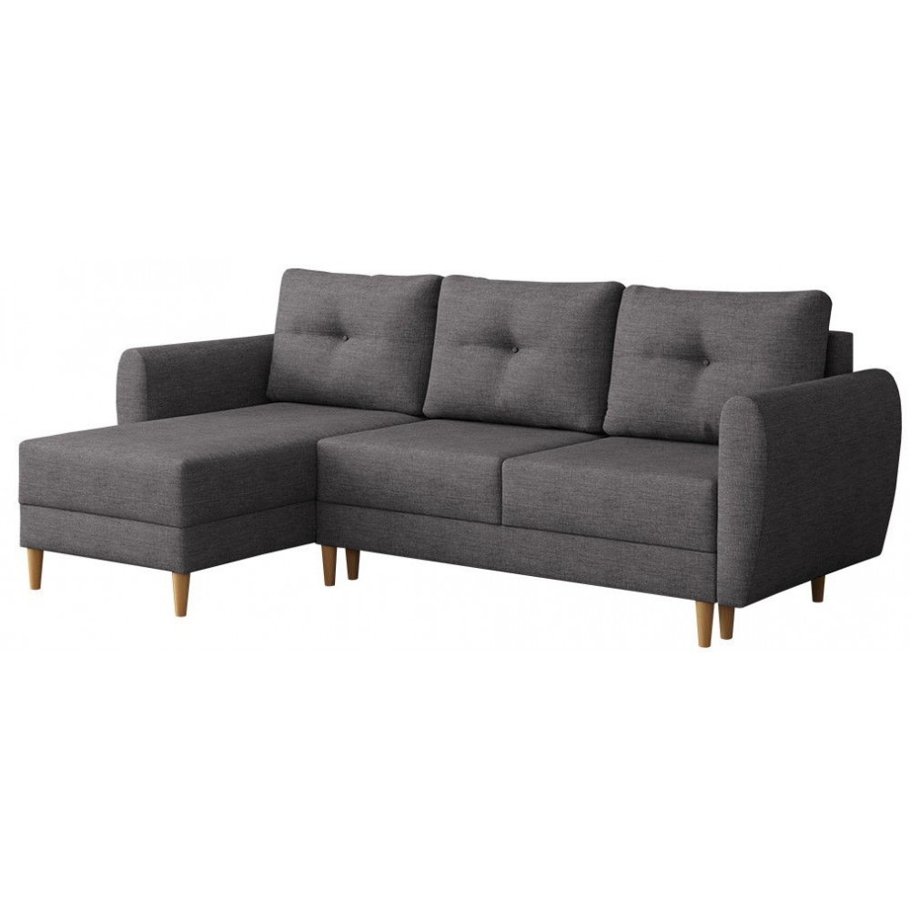 Γωνιακός καναπές Manstad-Gkri Skouro