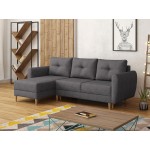 Γωνιακός καναπές Manstad-Gkri Skouro