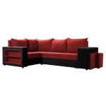 Γωνιακός καναπές Milano-Mauro-kokkino-Αριστερή