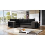 Γωνιακός καναπές Milano-Gkri-mauro-Αριστερή