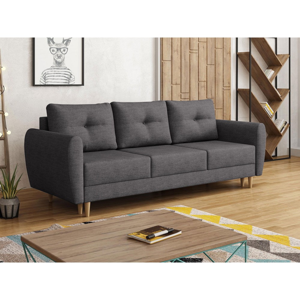 Καναπές - κρεβάτι Manstad-Gkri Skouro