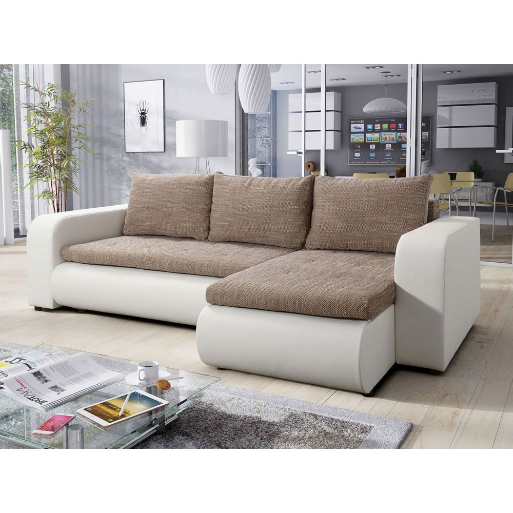 Γωνιακός καναπές Brooklyn-Leuko - Mpez