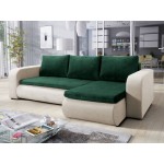 Γωνιακός καναπές Brooklyn-Prasino-Mpez