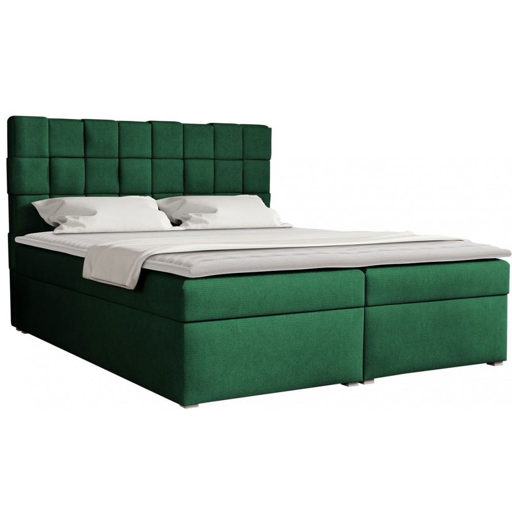 Επενδυμένο κρεβάτι Malmo Box-Kyparissi-180 x 200