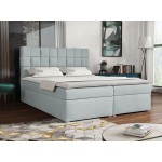 Επενδυμένο κρεβάτι Malmo Box-Gkri Anoixto-180 x 200