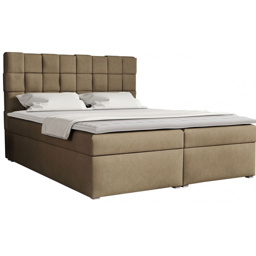 Επενδυμένο κρεβάτι Malmo Box-Mpez-180 x 200