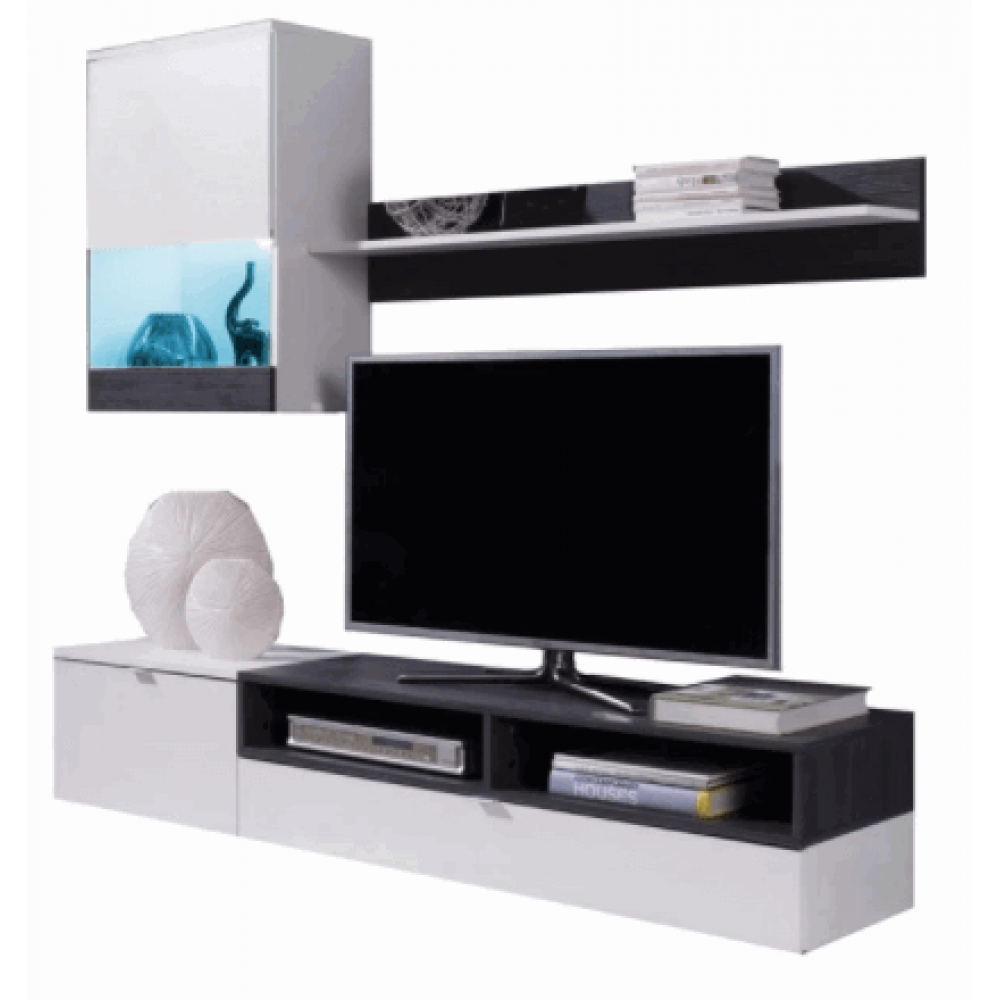 Σύνθετο σαλονιού Roco-Leuko-Gkri skouro