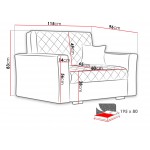 Πολυθρόνα - κρεβάτι Caro I