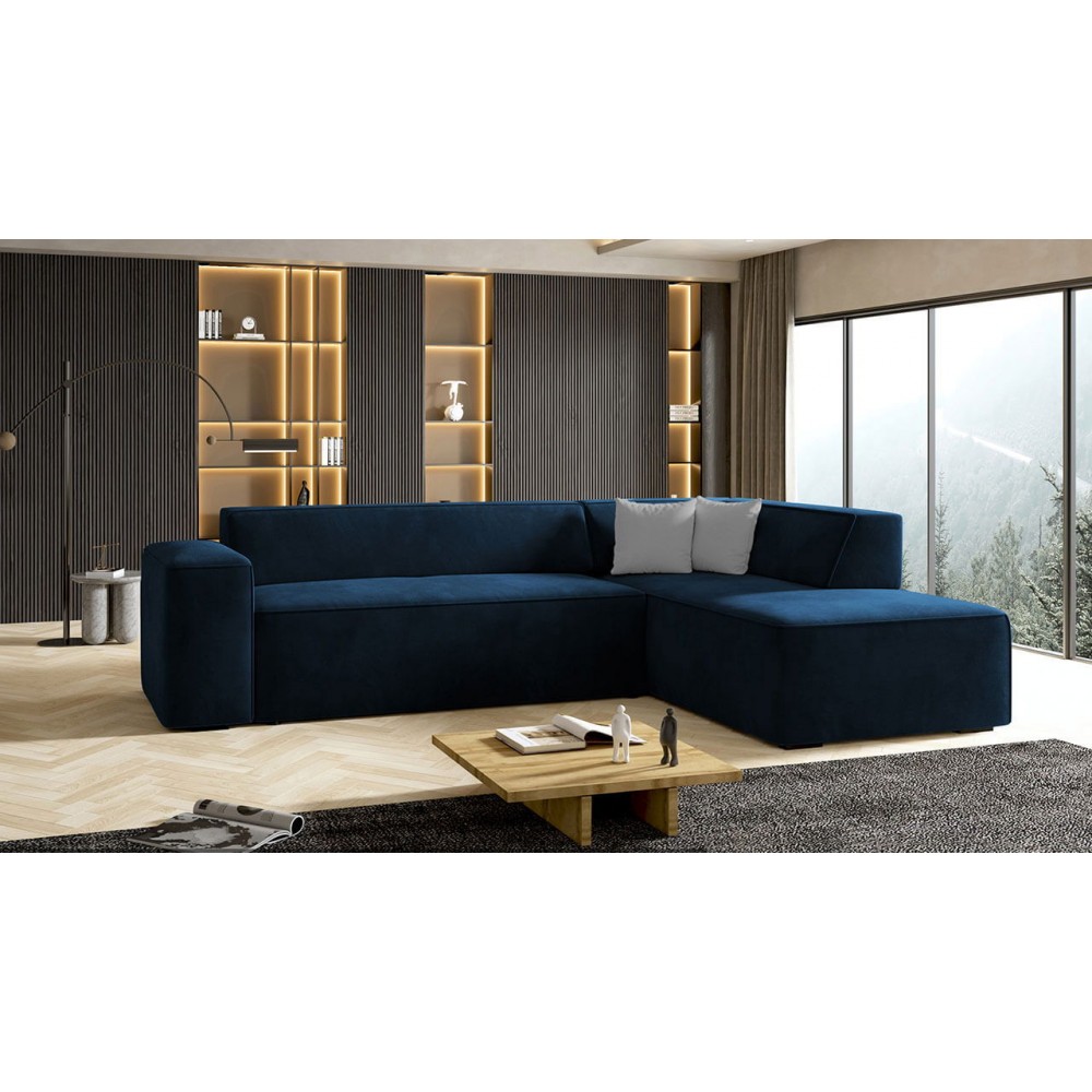 Γωνιακός καναπές Lordin-Mple Skouro-Δεξιά