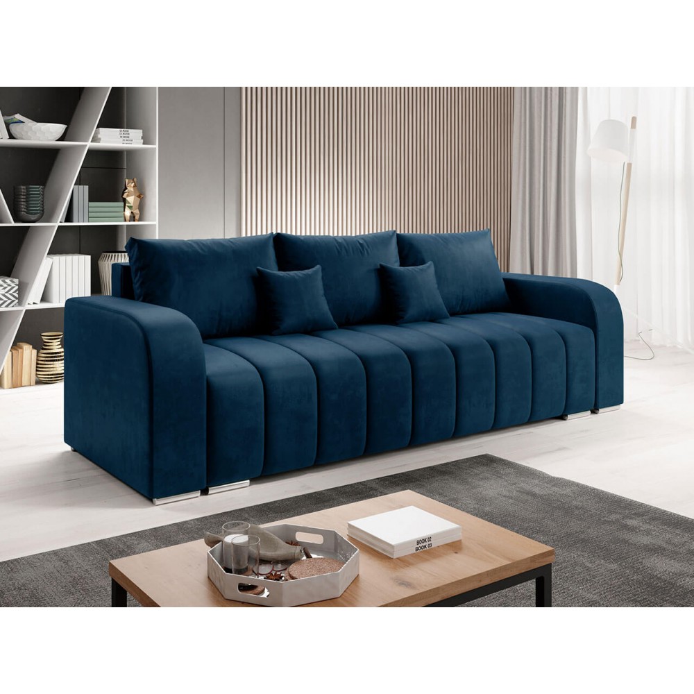 Καναπές - κρεβάτι Pufetto -Mple Skouro