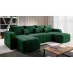 Γωνιακός καναπές Pufetto U-Prasino