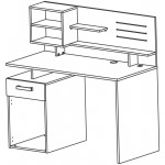 Γραφείο Felicia -Δρυς-Μαύρο