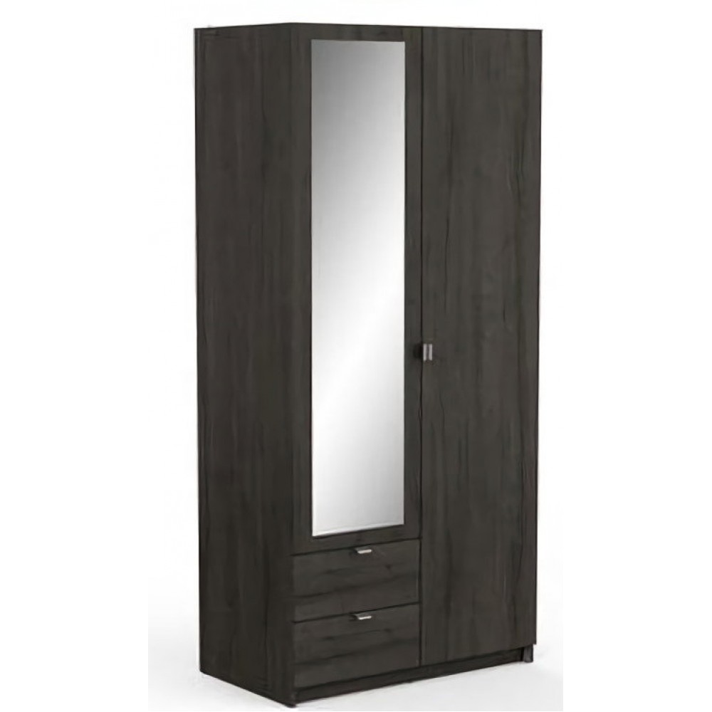 Ντουλάπα δίφυλλη Merita 88.9x51.4x191.5
