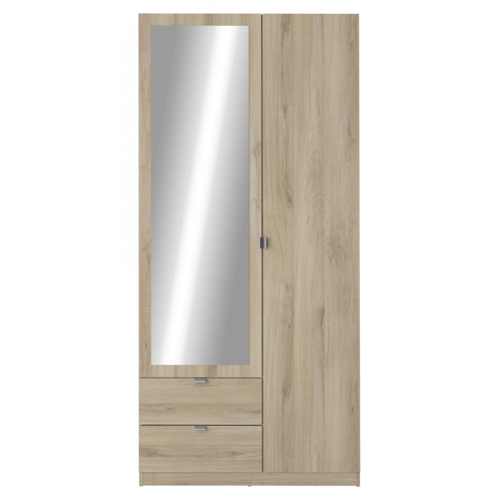 Ντουλάπα δίφυλλη Merita 88.9x51.4x191.5
