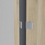 Ντουλάπα δίφυλλη Merita 88.9x51.4x191.5