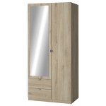 Ντουλάπα δίφυλλη Merita 88.9x51.4x191.5