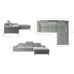 Γωνιακός καναπές Gregory-Anthraki-Δεξιά