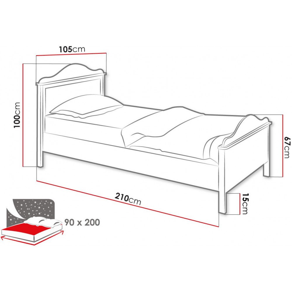 Κρεβάτι παιδικό Luna