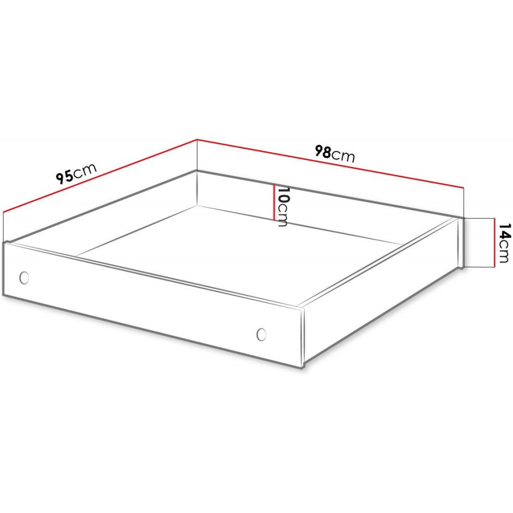 Συρτάρι κρεβατιού Luna