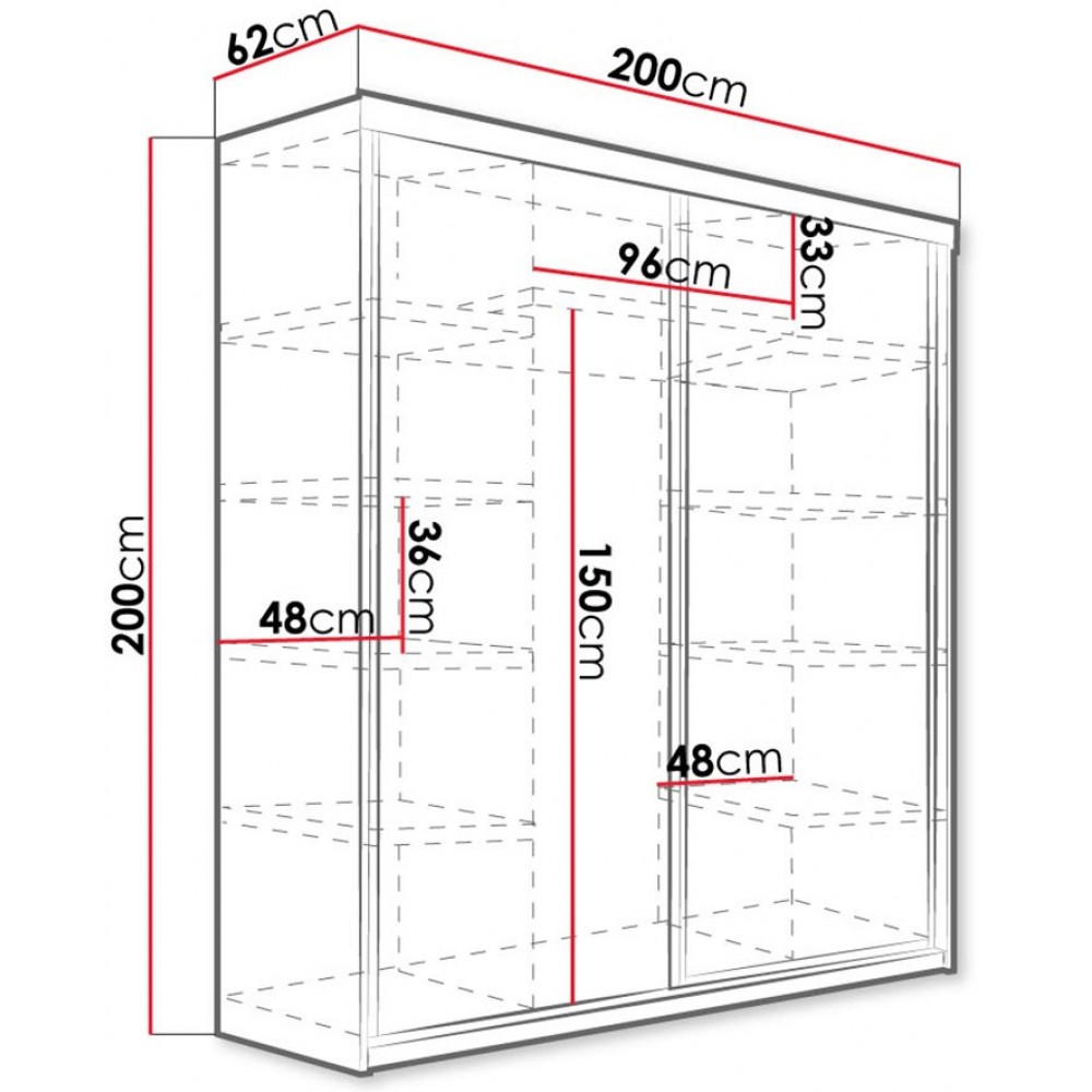 Ντουλάπα Top συρόμενη-Leuko